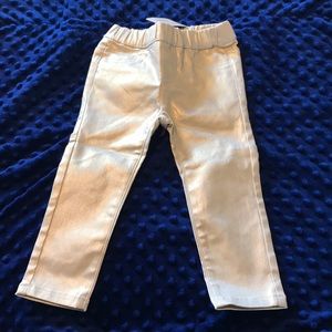 NWT Crazy 8s Gold pants size 18 to 24 months